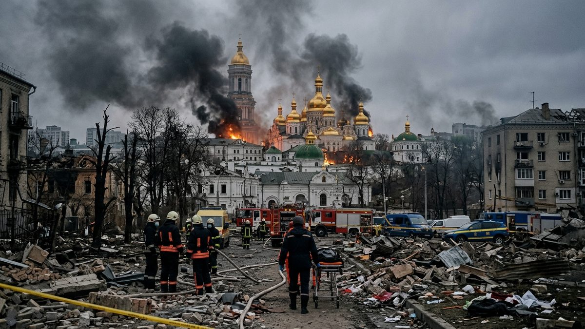 Russische Angriffe fordern Todesopfer in Kiew und Charkiw