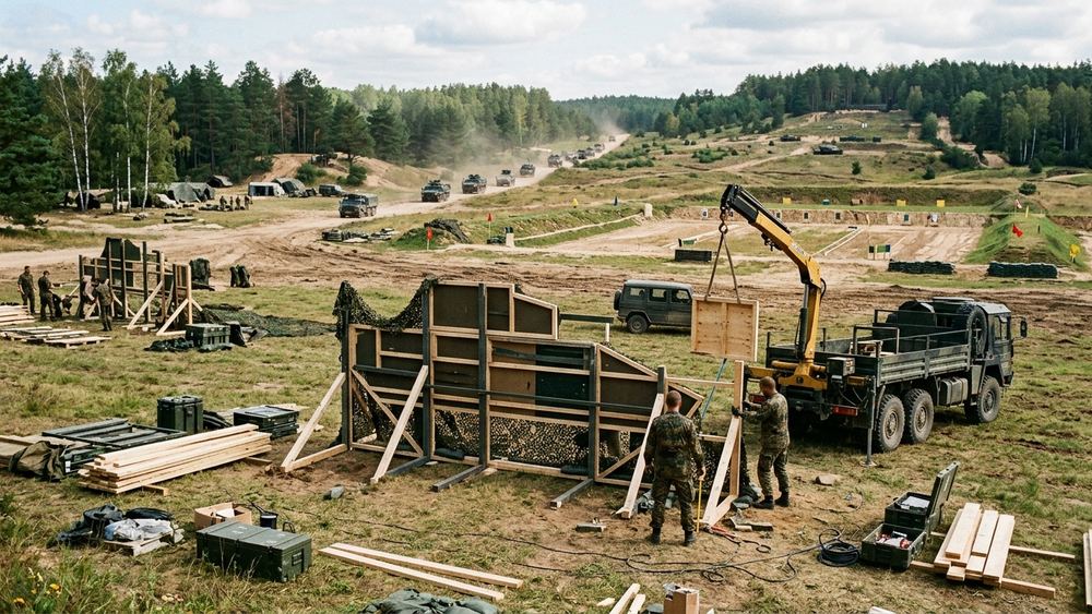 Bundeswehr-Zielbau unterstützt NATO-Manöver in Litauen