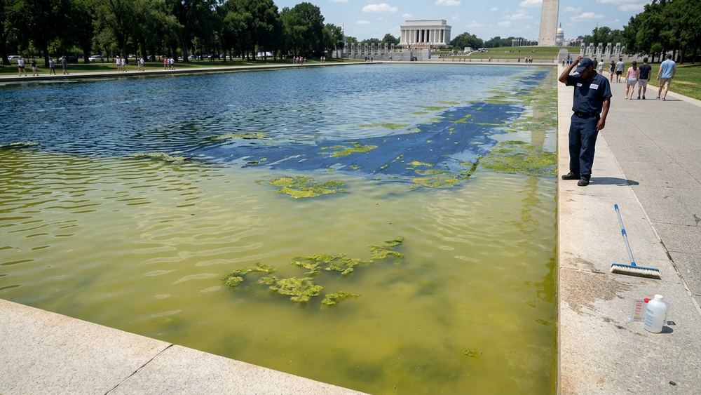 Trumps Spiegelbecken in Washington erneut veralgt