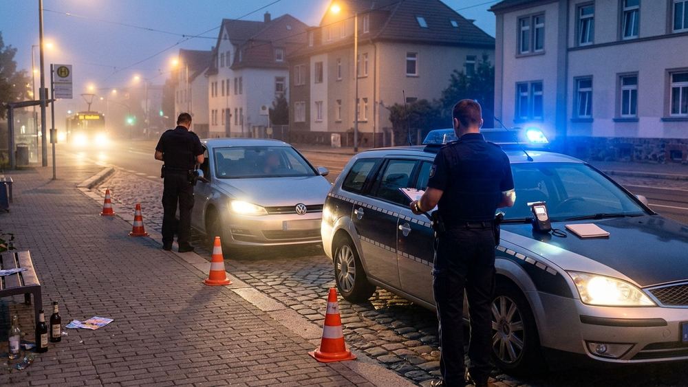 Polizei Erfurt-Süd stellt mehrere Verkehrsverstöße nach Partynacht fest