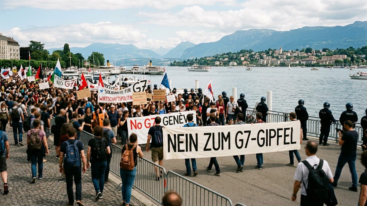 Der G7-Gipfel in Évian: Warum der Protest in Genf ein Weckruf für deutsche Interessen ist