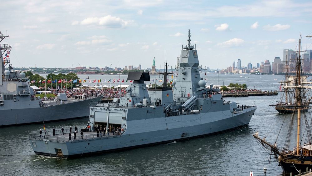 Deutsche Marine demonstriert Leistungsfähigkeit bei US-Jubiläumsfeier