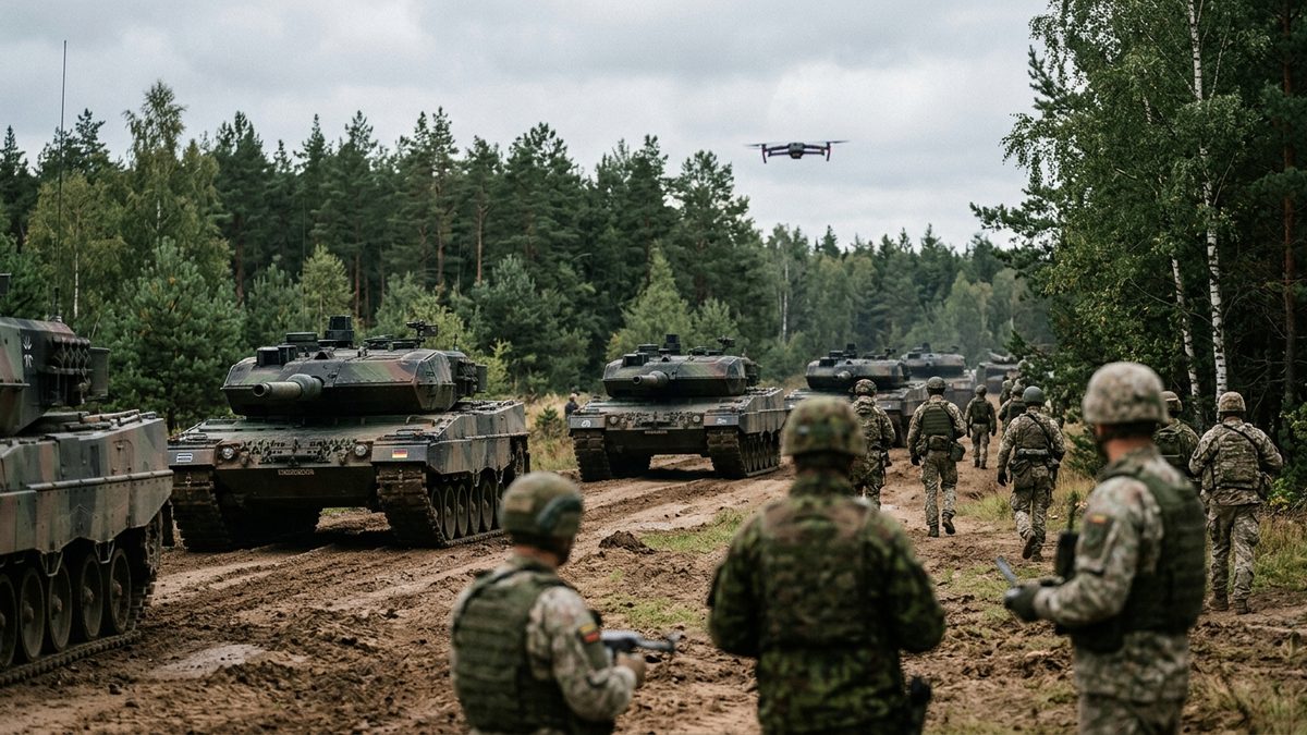 NATO-Übung in Litauen: Bundeswehr trainiert mit internationaler Brigade