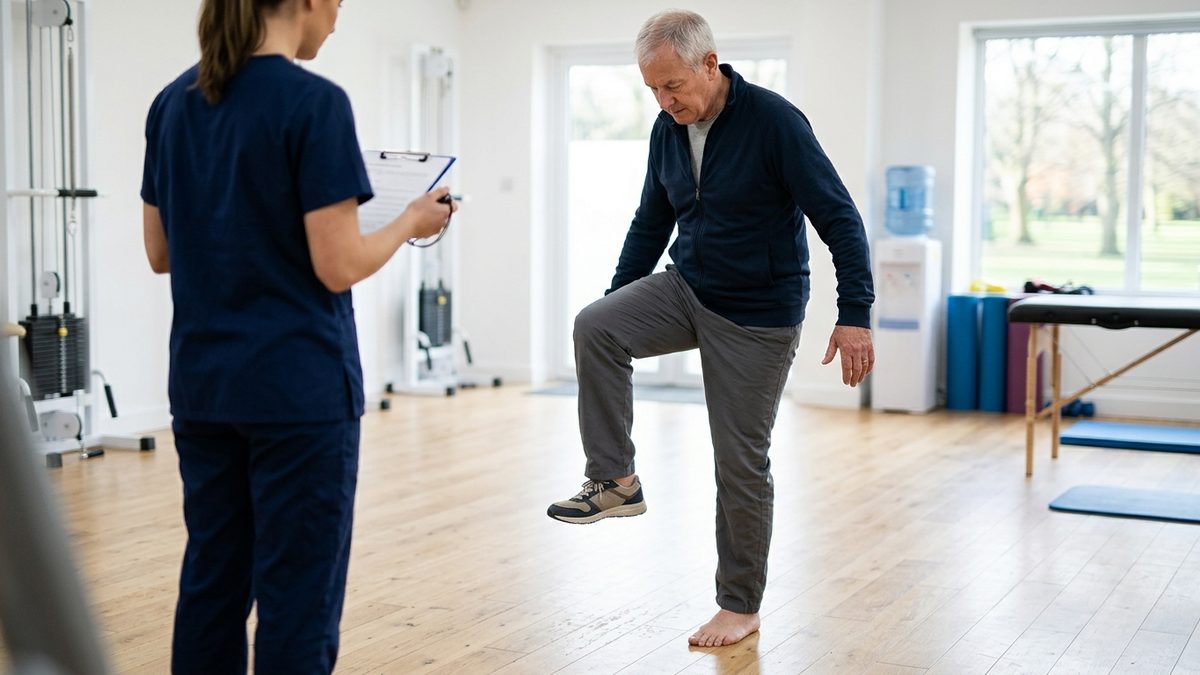 Einbeinstand als Indikator für die Gesundheit