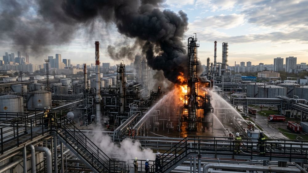 Ukraine meldet Drohnenangriff auf Moskauer Ölraffinerie