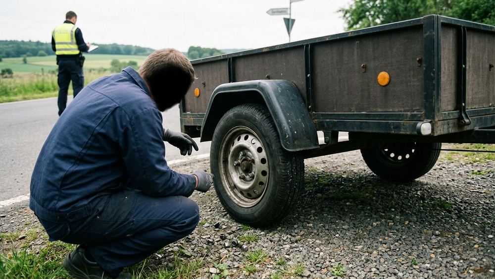 Radmuttern an Anhänger in Longkamp gelöst