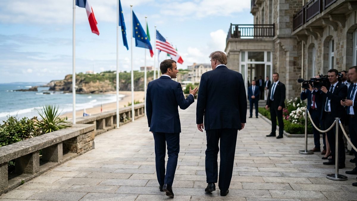 G7-Gipfel in Frankreich beginnt: Macron vor Herausforderung mit Trump