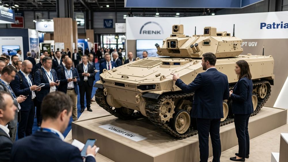 Renk und Patria präsentieren Konzept für schweres unbemanntes Bodenfahrzeug