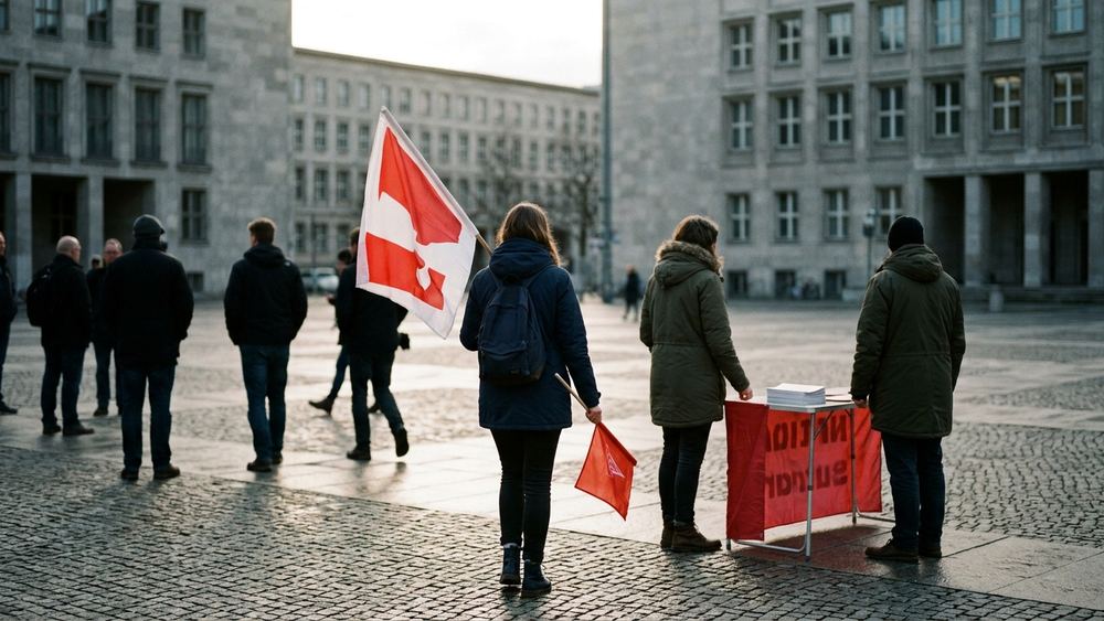Linkspartei vor Herausforderungen bei Protestmobilisierung