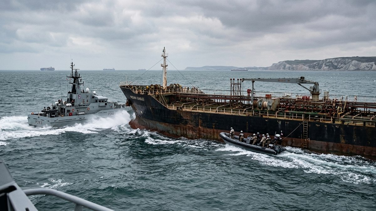 Britische Streitkräfte stoppen russischen Öltanker im Ärmelkanal