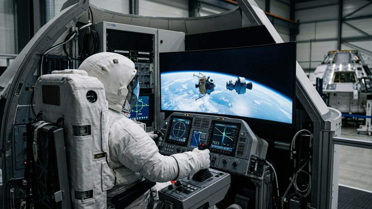 ESA-Astronaut Parmitano testet Andockmanöver für Artemis-III-Mission