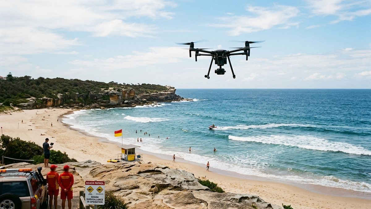 Drohnen überwachen Coogee Beach nach Hai-Angriff