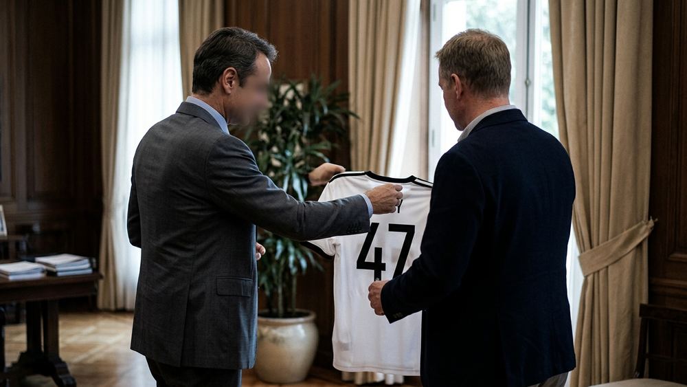 Merz überreicht Trump deutsches Nationaltrikot