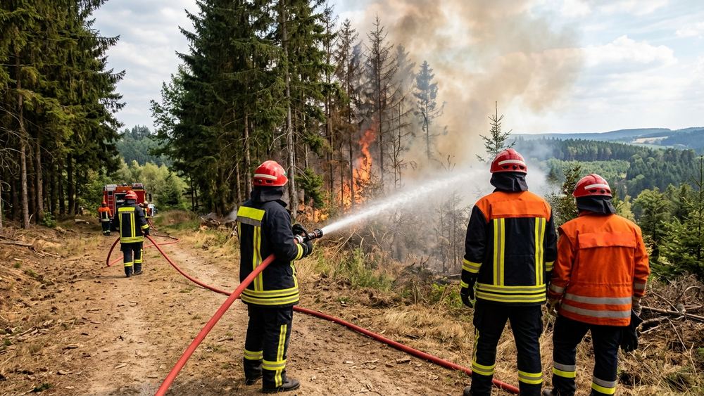 Waldbrände betreffen mehrere Regionen Deutschlands