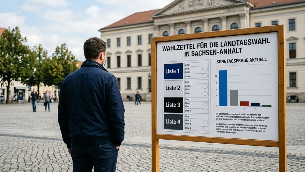 AfD führt in Sachsen-Anhalt-Umfrage vor Landtagswahl