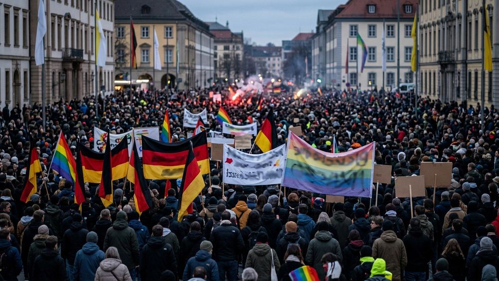 Zehntausende demonstrieren bundesweit gegen Rechtsextremismus