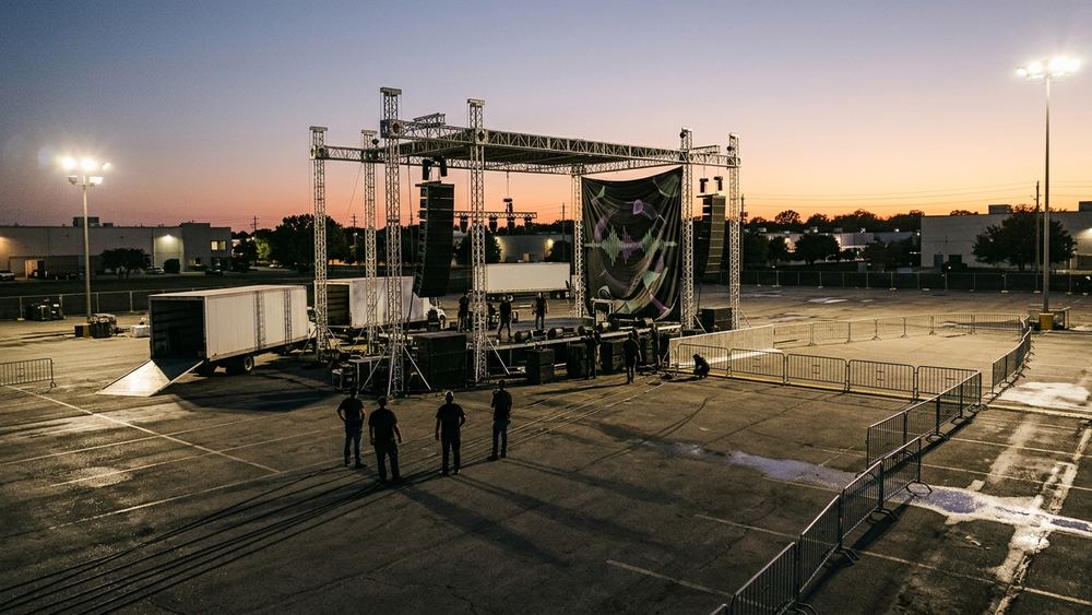 Peter-Gross-Bau Areal in Karlsruhe wird zur Bühne für Techno-Events