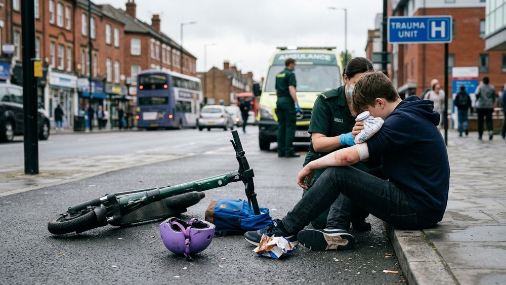 Anstieg von E-Scooter-Unfällen bei Minderjährigen in Großbritannien
