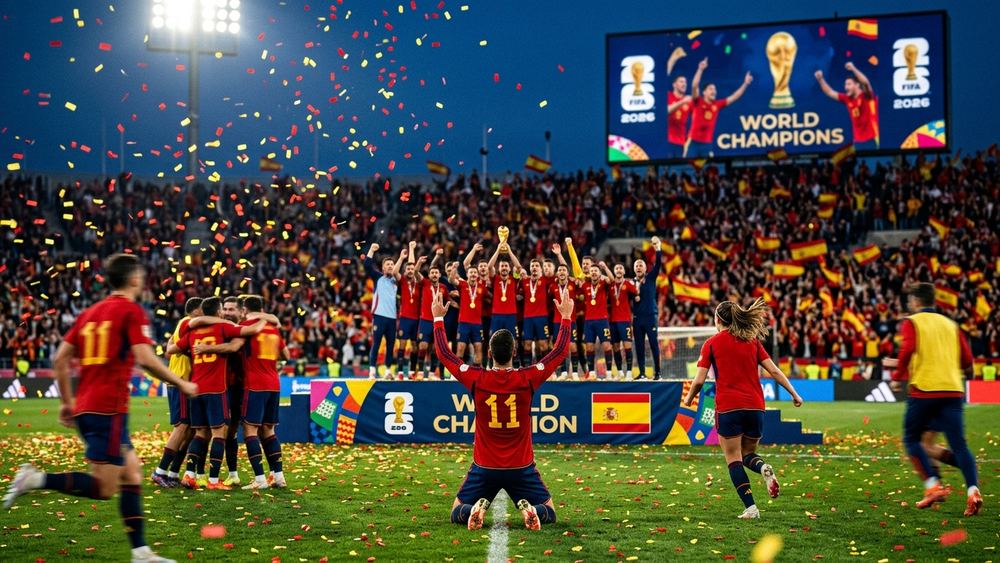 Spanien gewinnt Fußball-Weltmeisterschaft 2026 und sichert sich Medienrechte für 2030