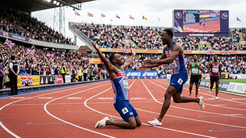 Glave und Azu sichern Großbritannien Doppelsieg über 100 Meter