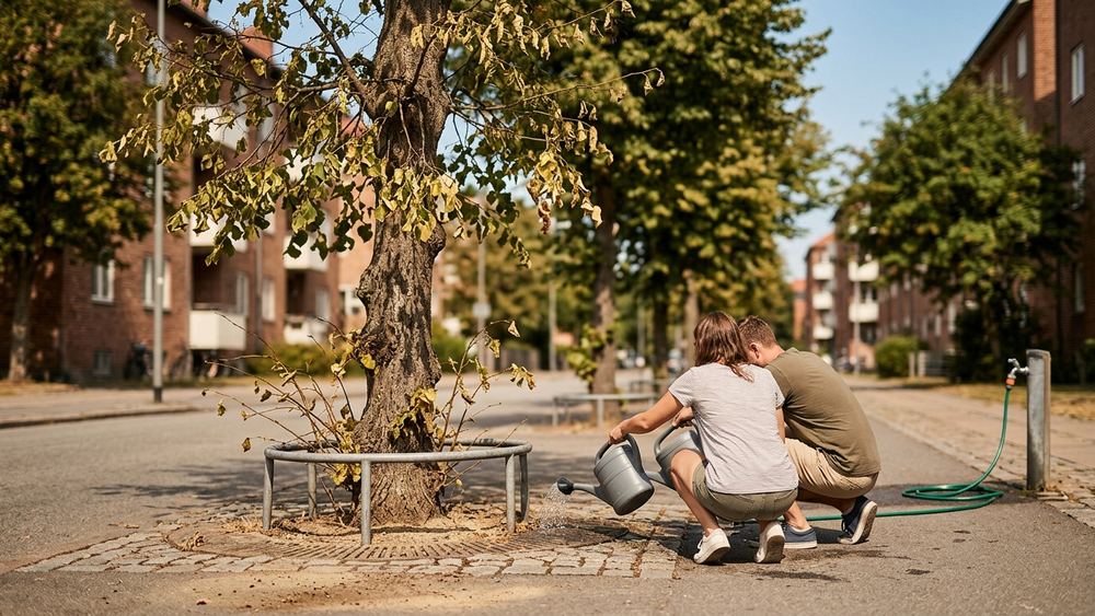 Städtische Bäume leiden unter anhaltender Trockenheit