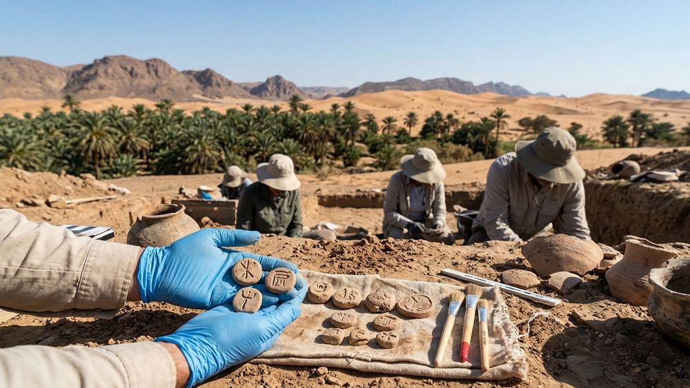 Bronzezeitliche Marken in arabischen Oasen entdeckt