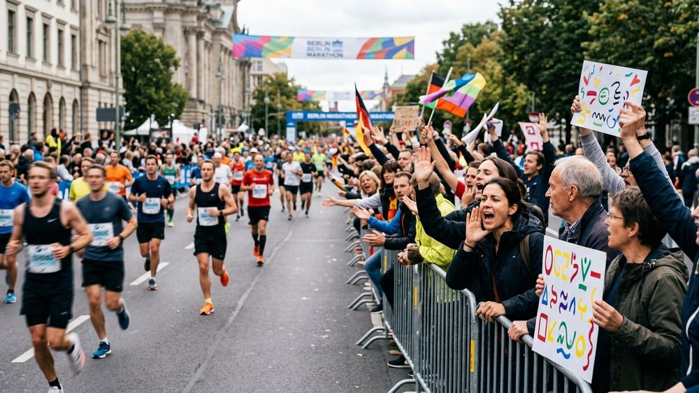 Sprachwissenschaftler entschlüsseln Anfeuerungsrufe bei Marathonläufen